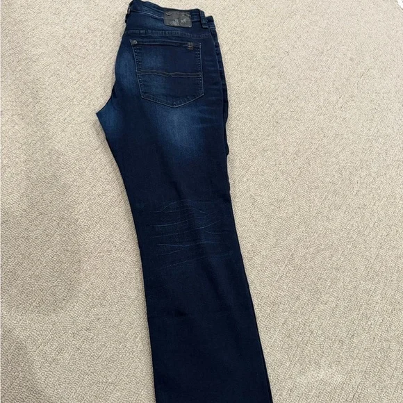 Buffalo David Bitton Men's Relaxed Soft Jeans - Dark Blue - Picture 6 of 6